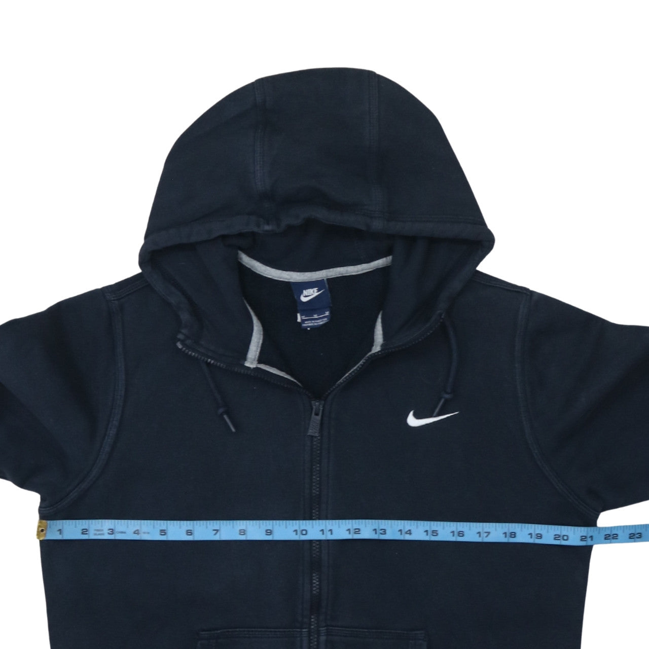 Nike Men's Black Full Zip Hoodie Medium Fleece Sportswear