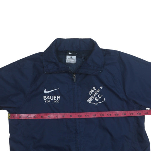Nike Boys Blue Football Track Jacket 12-13 Years Lined Waterproof Windproof