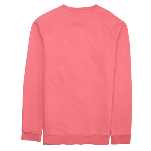 Adidas Men's Pink Crew Neck Long Sleeve Sweatshirt Size S