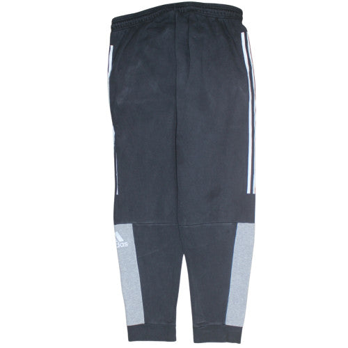 Adidas Men's Black XL Jogger Sweatpants Tapered Fleece Trousers