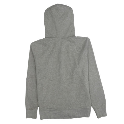 GAP Women Grey Full Zip Hoodie 2XL Logo Fleece Lined Casual