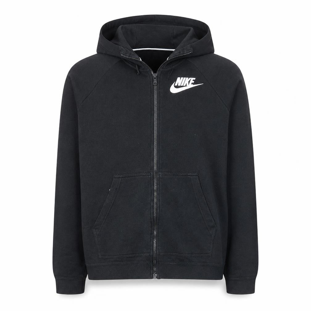 Nike Men's Black Full Zip Hoodie L Regular Fit Sportswear