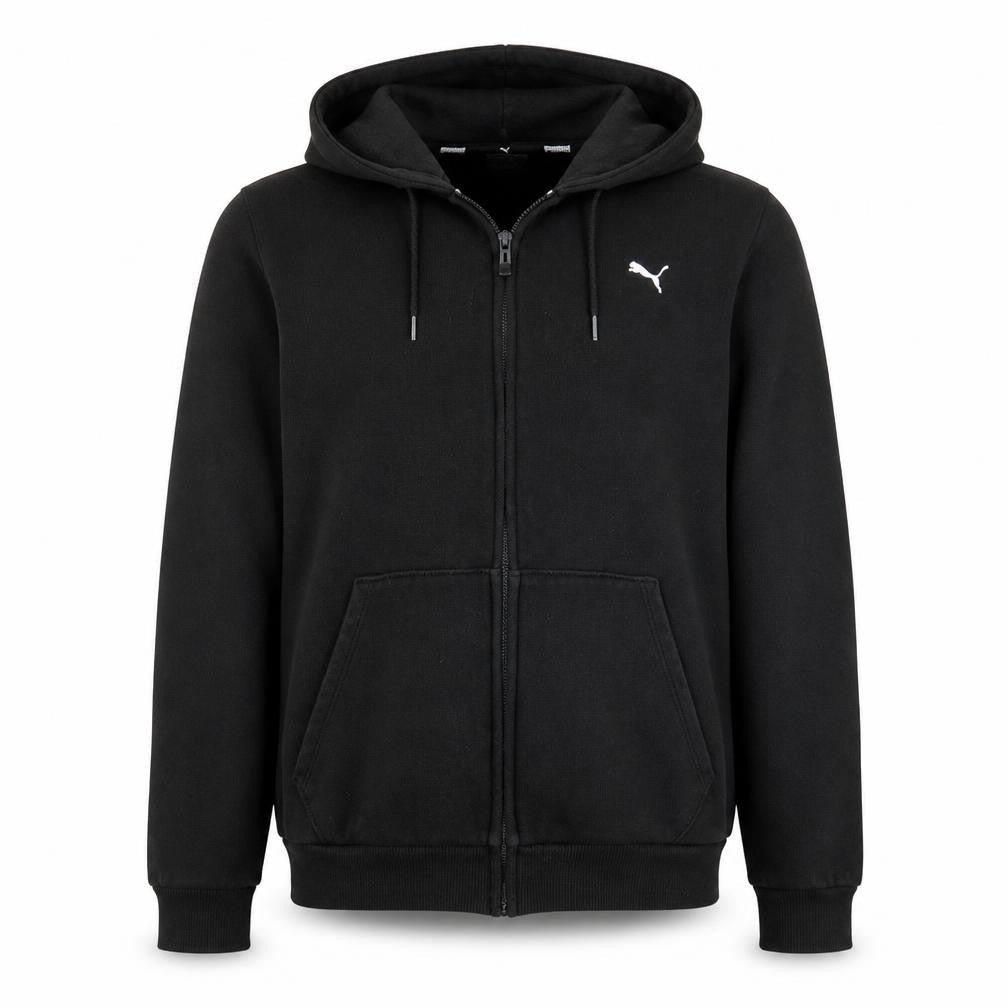 Puma Mens Black XL Full Zip Fleece Hoodie Sweatshirt