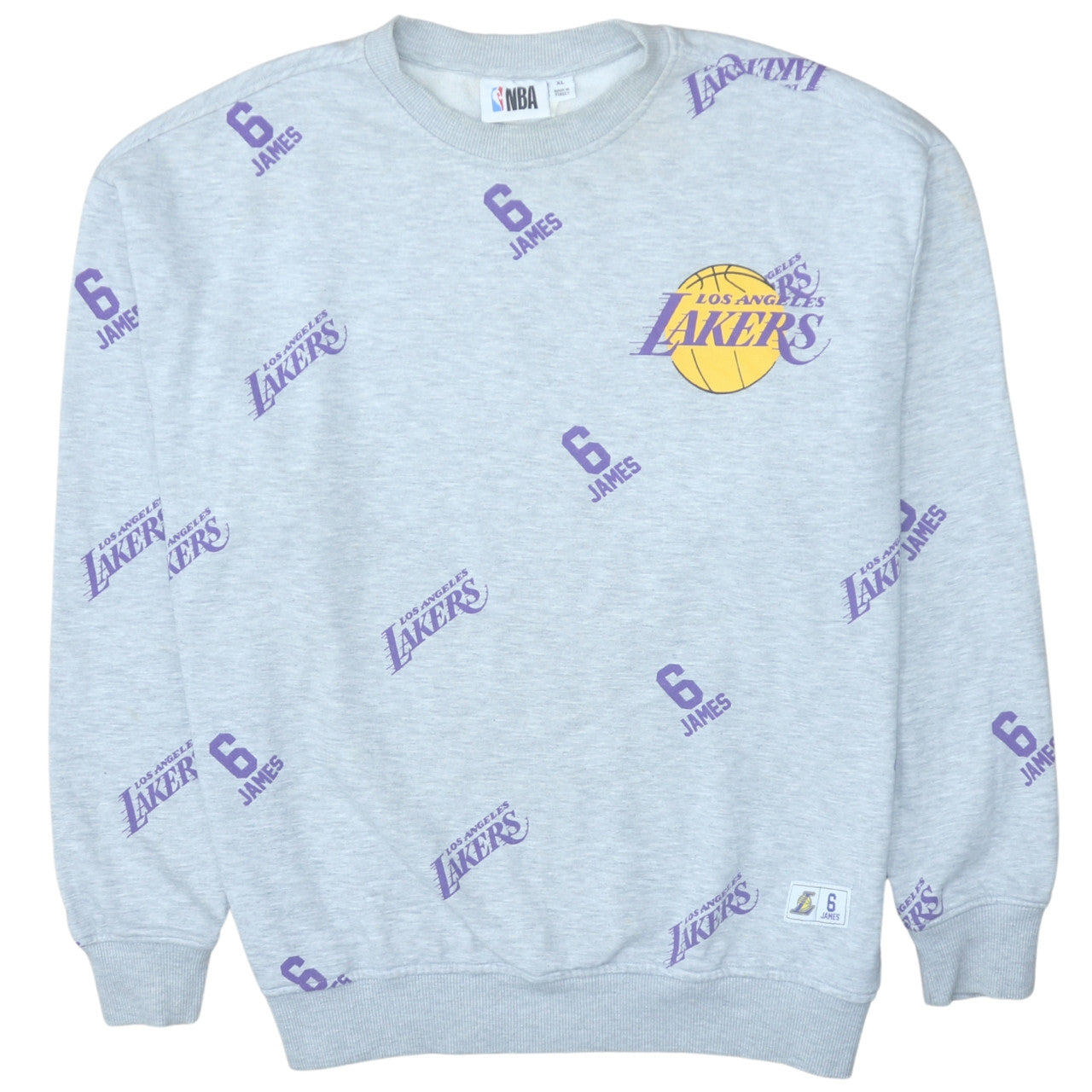 Primark NBA Los Angeles Lakers Grey XL Men's Sweatshirt