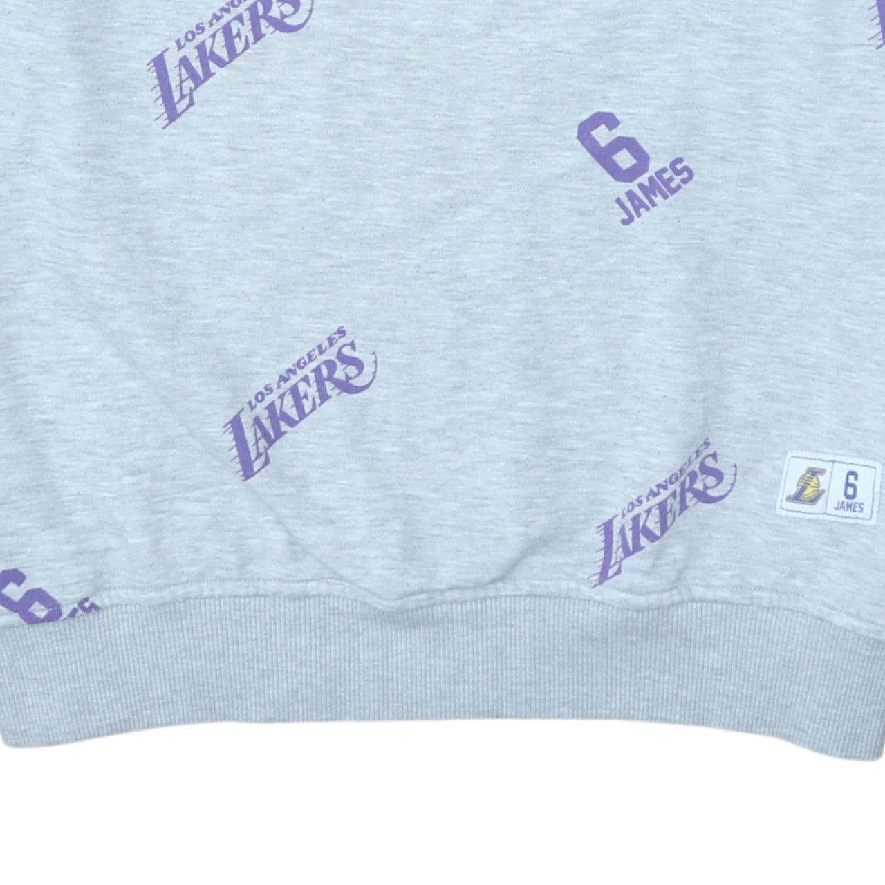 Primark NBA Los Angeles Lakers Grey XL Men's Sweatshirt