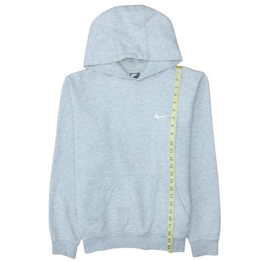 Nike Mens Grey Pullover Hoodie M Long Cotton Blend Classic Fit