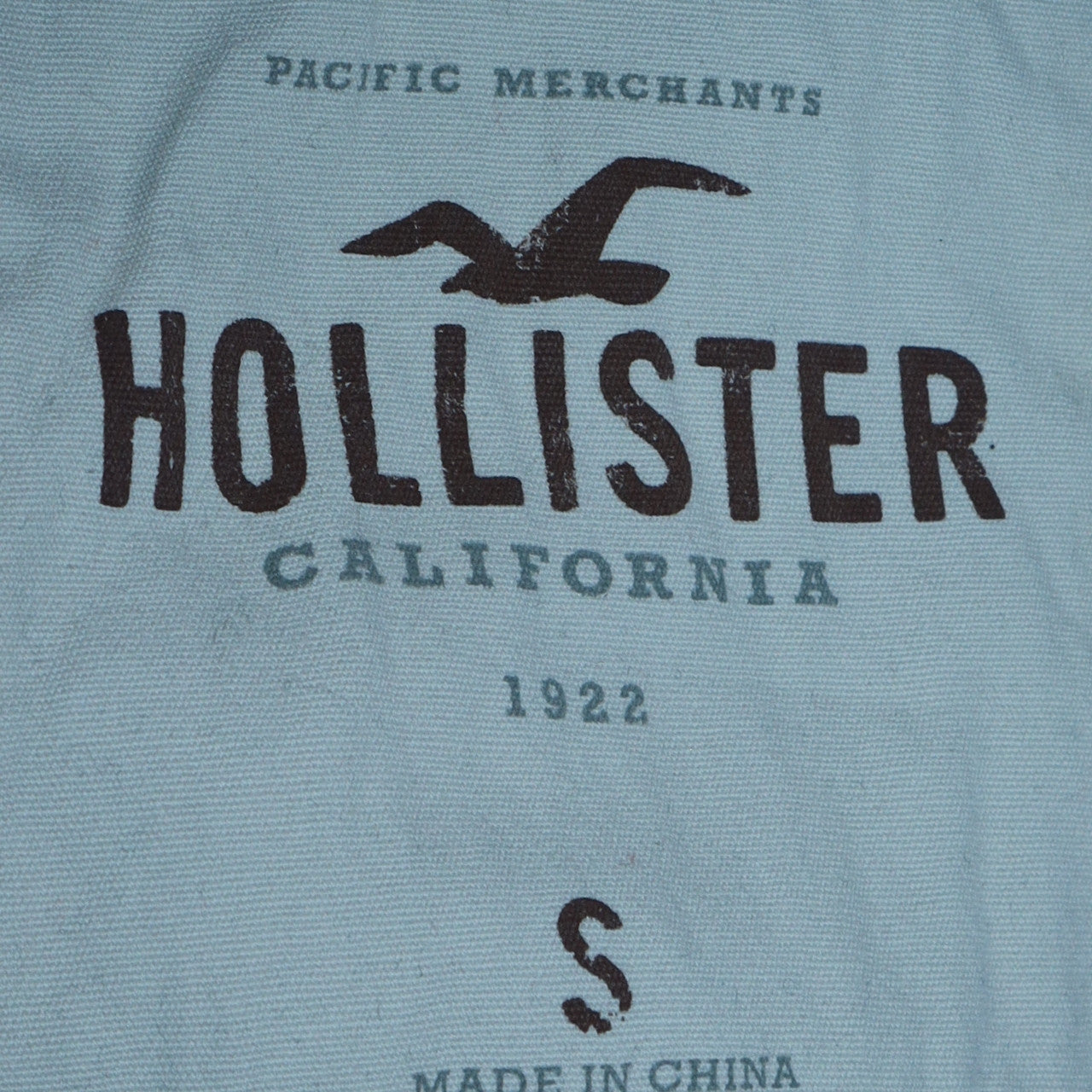 Hollister Men's Grey Hoodie Small Pullover Cotton Blend Logo Style