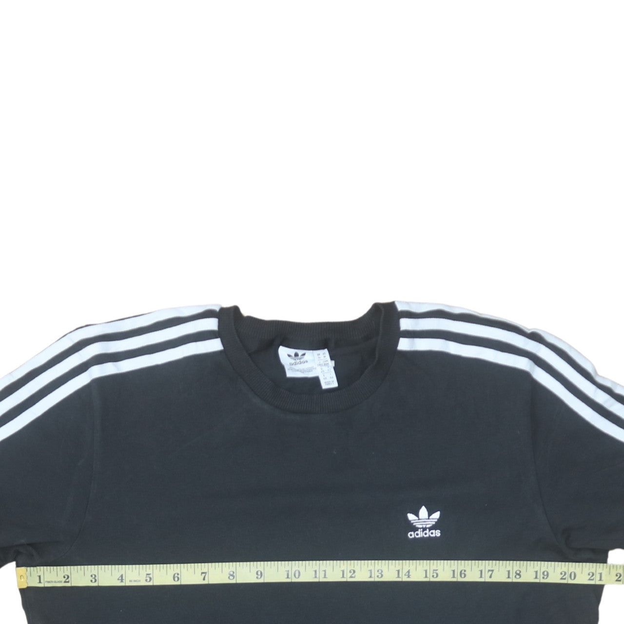 Adidas Women's Black 3-Stripes T-Shirt Dress Size 14 Cotton