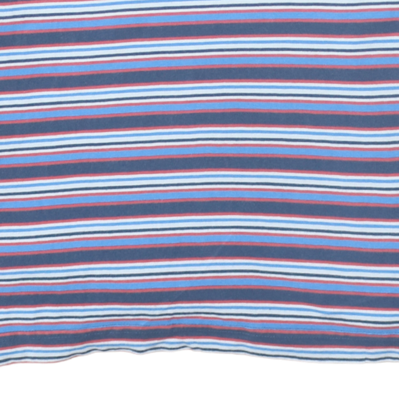Superdry Men's Blue Striped Cotton Polo Shirt Size M