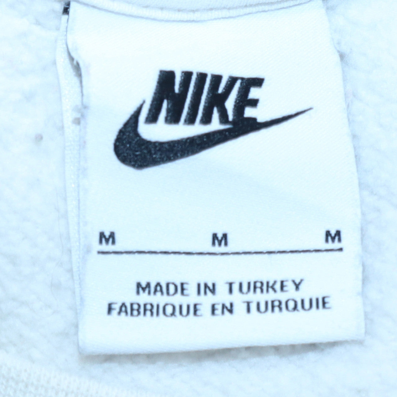 Nike Women White Medium Crew Neck Pullover Sweatshirt
