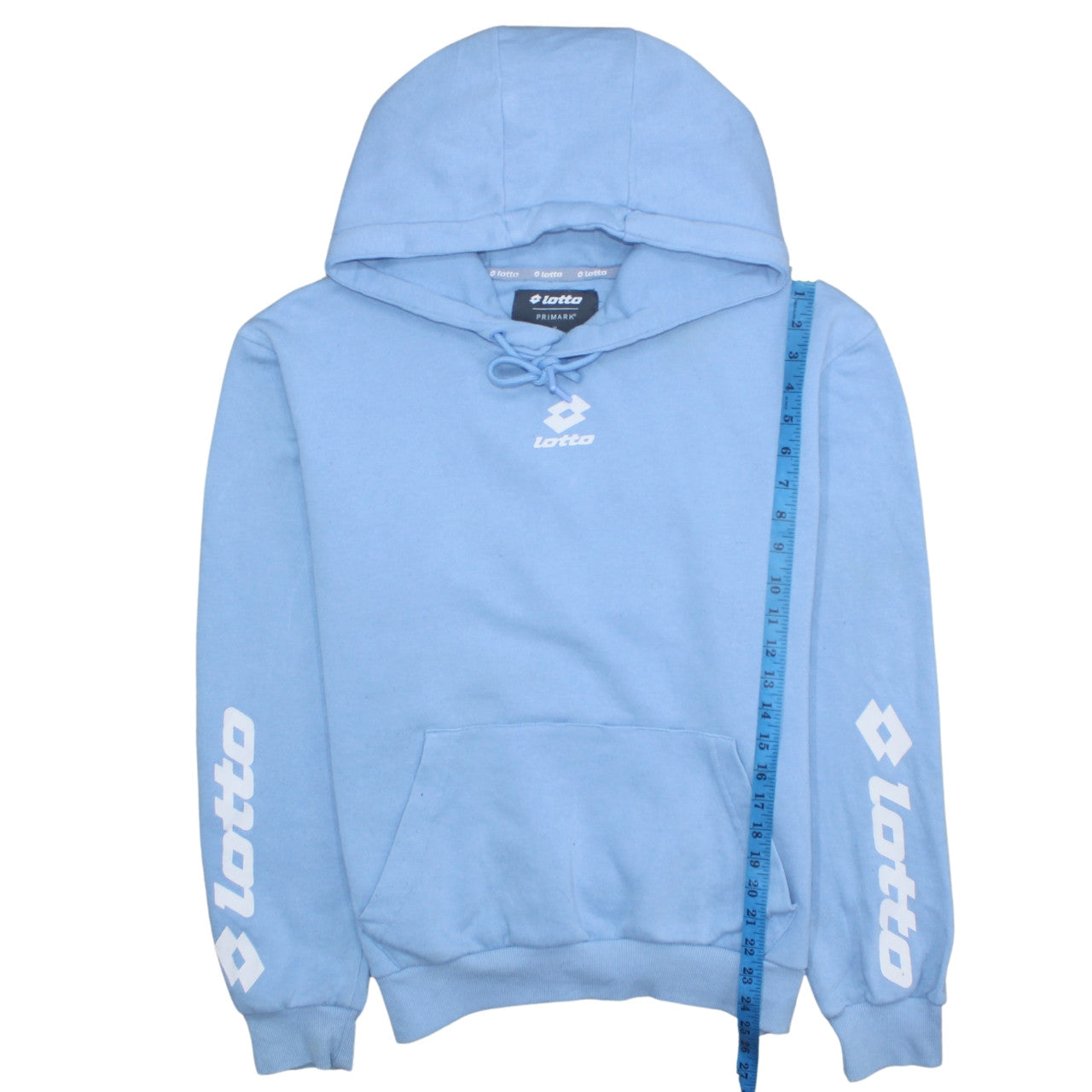 Lotto Men's Blue Pullover Hoodie Medium Sports Graphic Cotton