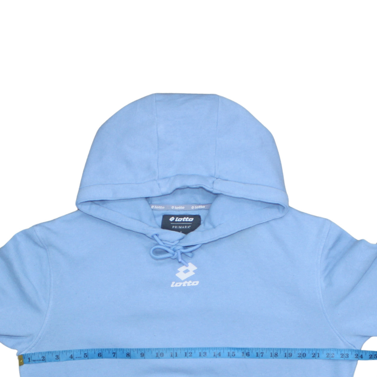 Lotto Men's Blue Pullover Hoodie Medium Sports Graphic Cotton