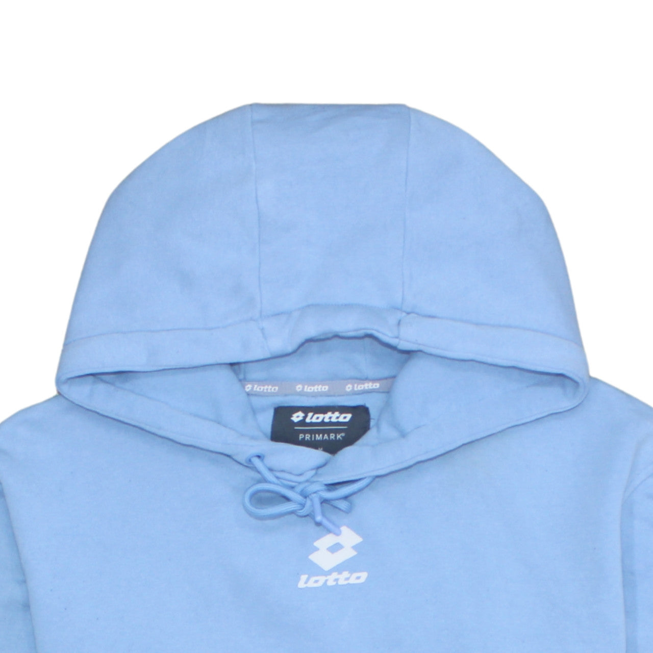 Lotto Men's Blue Pullover Hoodie Medium Sports Graphic Cotton