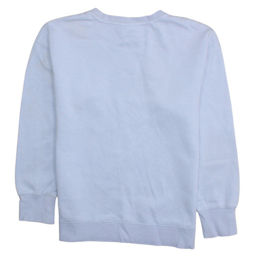 Nike Girls Purple Fleece Pullover Sweatshirt L 146-156cm Crew Neck