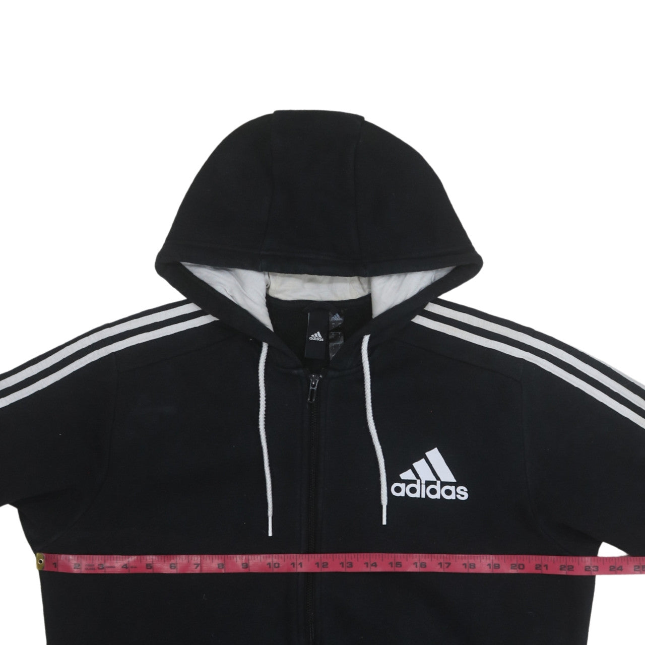 Adidas Men's Black Full Zip Hoodie L Fleece Sportswear