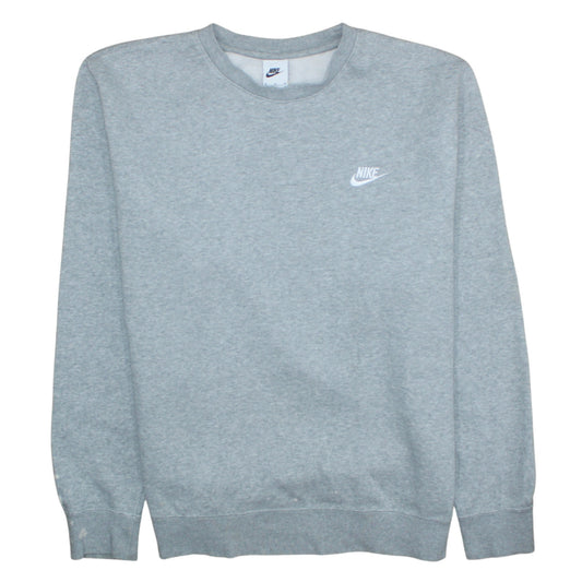 Nike Men's Grey XL Pullover Fleece Sweatshirt Crew Neck
