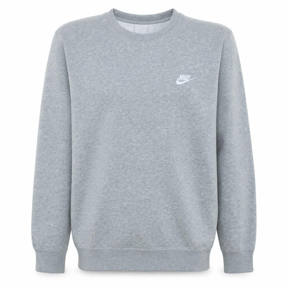 Nike Men's Grey XL Pullover Fleece Sweatshirt Crew Neck