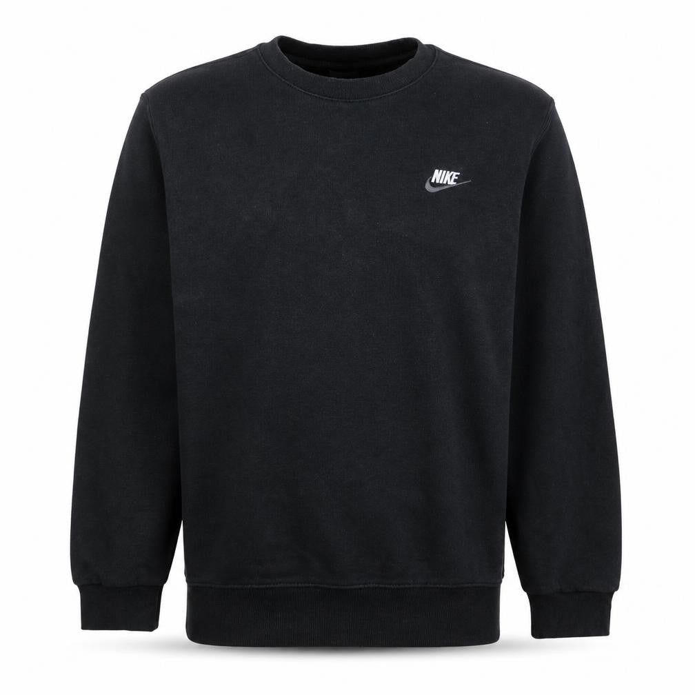 Nike Men's Black Small Crew Neck Pullover Sweatshirt Fleece