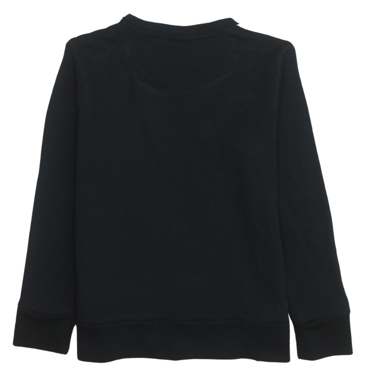 Adidas Women Black Crew Neck Long Sleeve Pullover Sweatshirt Size 12-14
