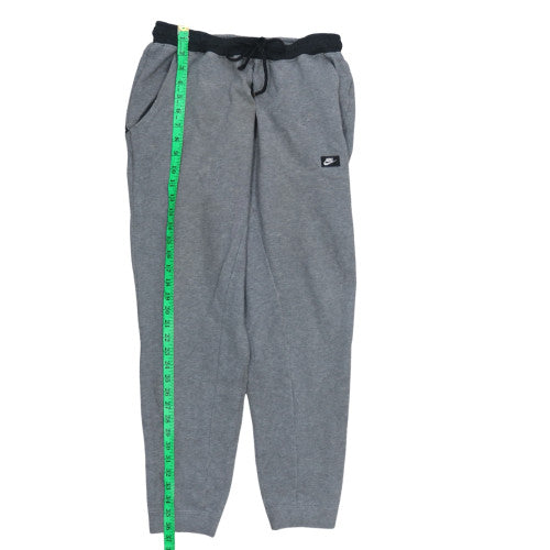 Nike Men's Grey Jogger Fleece Trousers M Regular Fit Drawstring