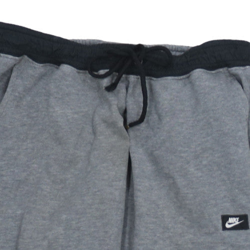 Nike Men's Grey Jogger Fleece Trousers M Regular Fit Drawstring