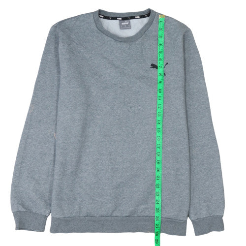 Puma Men's Grey XL Crew Neck Fleece Pullover Sweatshirt