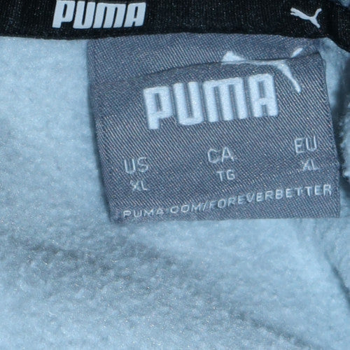 Puma Men's Grey XL Crew Neck Fleece Pullover Sweatshirt