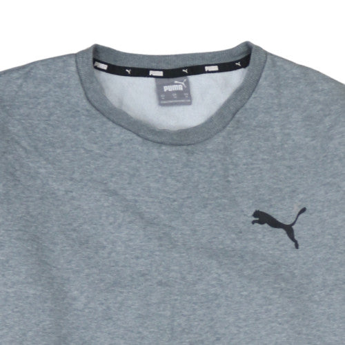 Puma Men's Grey XL Crew Neck Fleece Pullover Sweatshirt