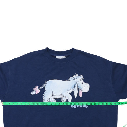 Disney Women’s Navy Eeyore Sweatshirt 2XL Pullover Cotton Blend