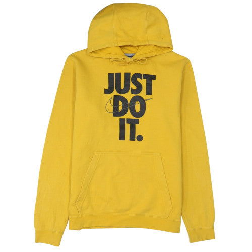 Nike Men's Yellow Just Do It Pullover Hoodie M Sportswear