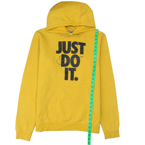 Nike Men's Yellow Just Do It Pullover Hoodie M Sportswear