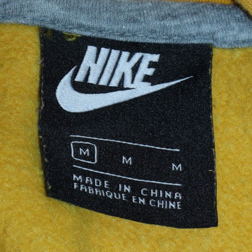 Nike Men's Yellow Just Do It Pullover Hoodie M Sportswear