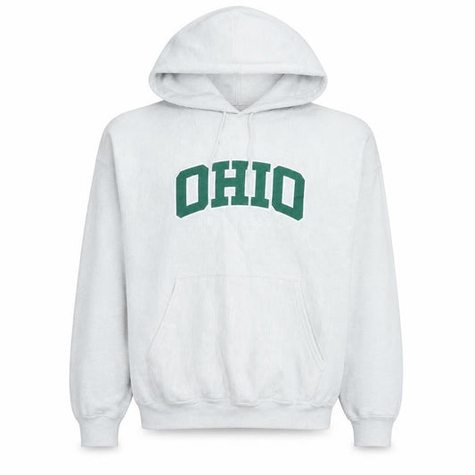 Champion Men's White Ohio University Pullover Hoodie Size L