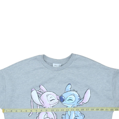 Disney Women Grey Stitch & Angel Sweatshirt UK 10/12 Pullover