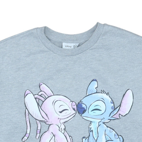 Disney Women Grey Stitch & Angel Sweatshirt UK 10/12 Pullover
