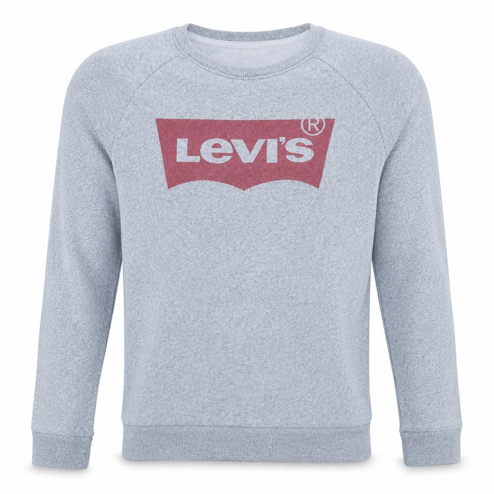 Levi's Men's Grey Logo Crew Neck Sweatshirt Size S