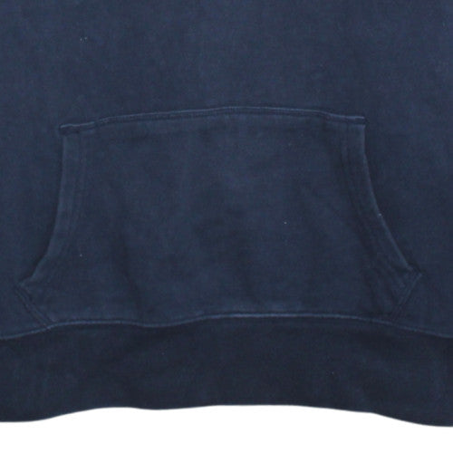 GAP Men's Blue Pullover Hoodie L Fleece Logo Sweatshirt