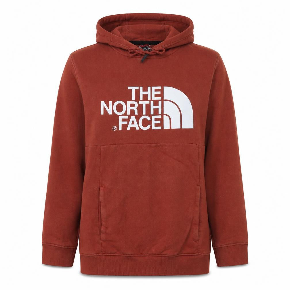 The North Face Womens Rust Red Hoodie XL Cotton Pullover Casual
