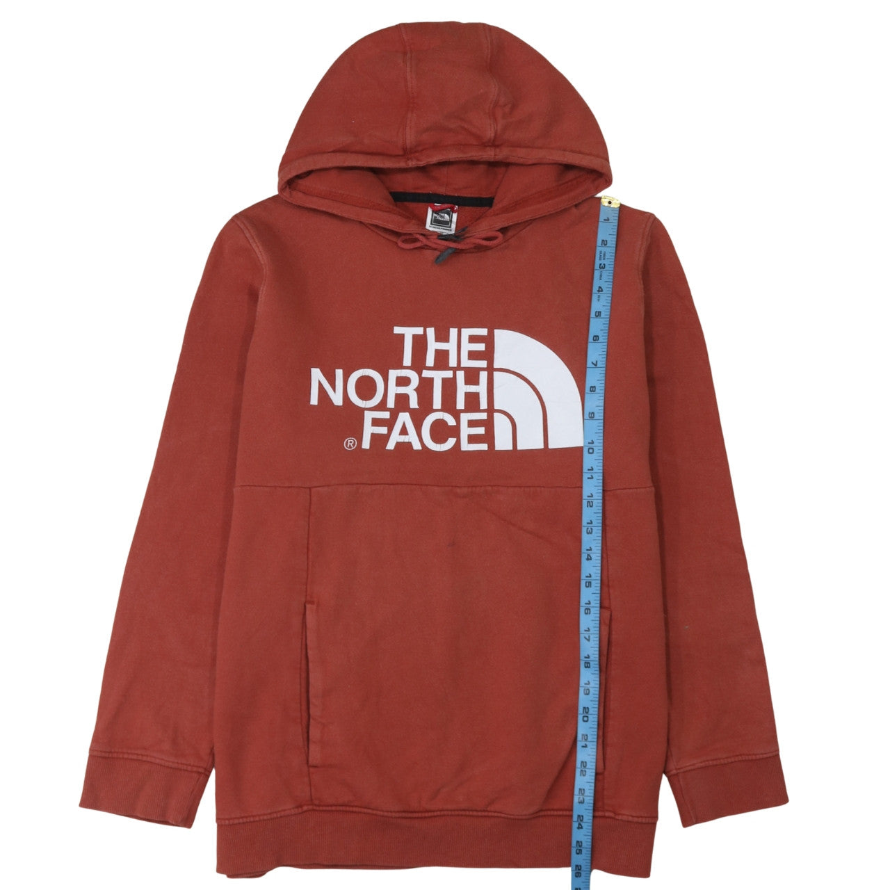 The North Face Womens Rust Red Hoodie XL Cotton Pullover Casual