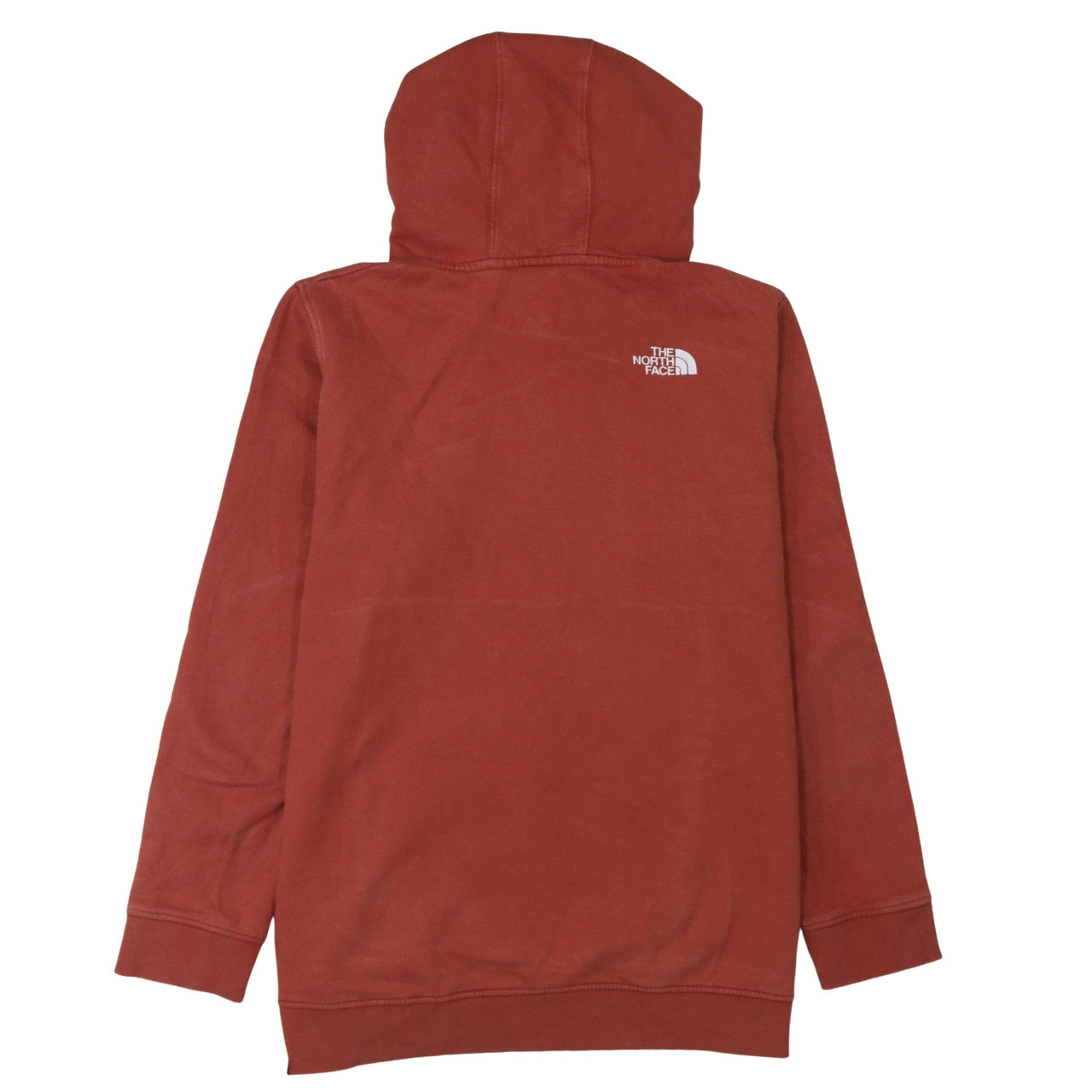 The North Face Womens Rust Red Hoodie XL Cotton Pullover Casual