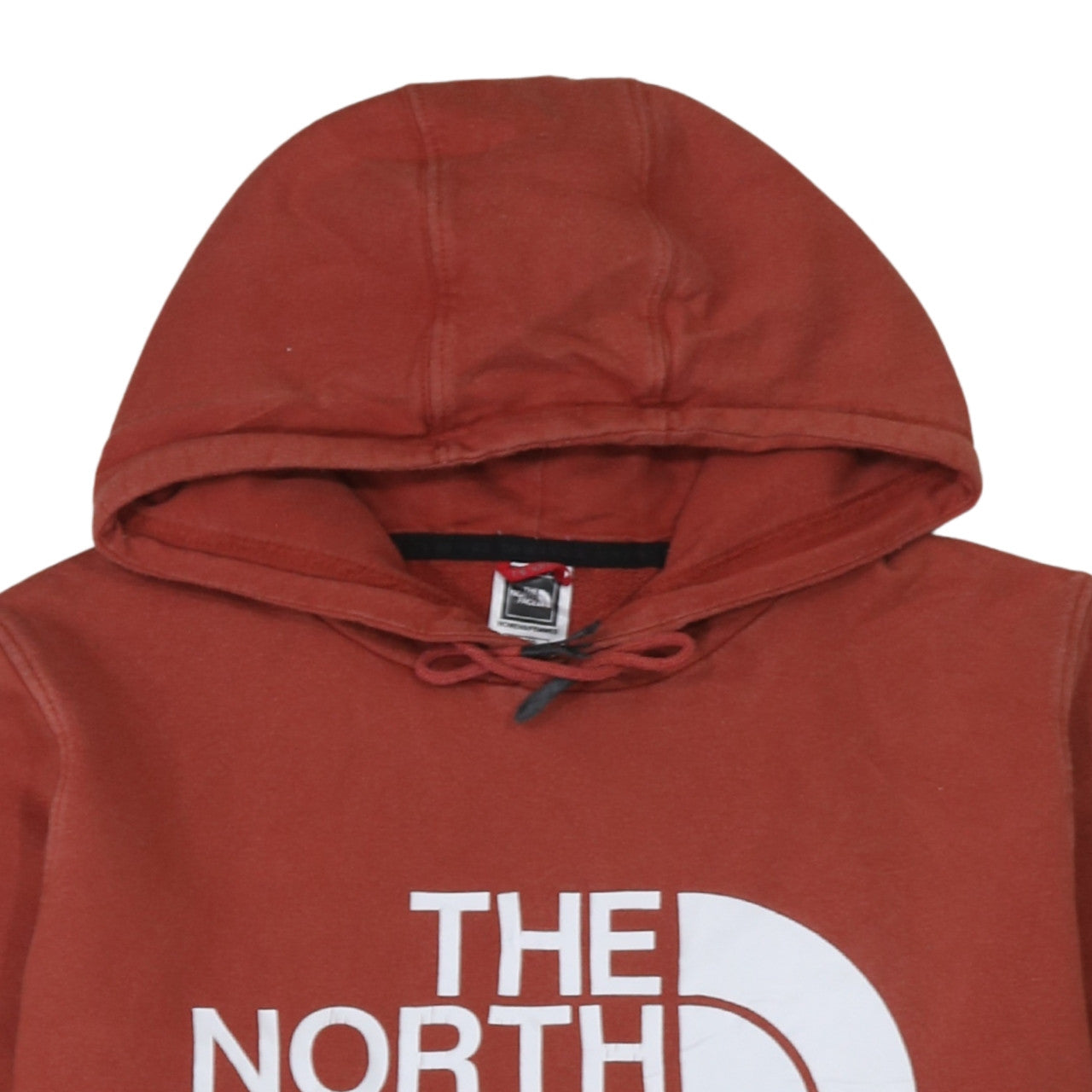 The North Face Womens Rust Red Hoodie XL Cotton Pullover Casual