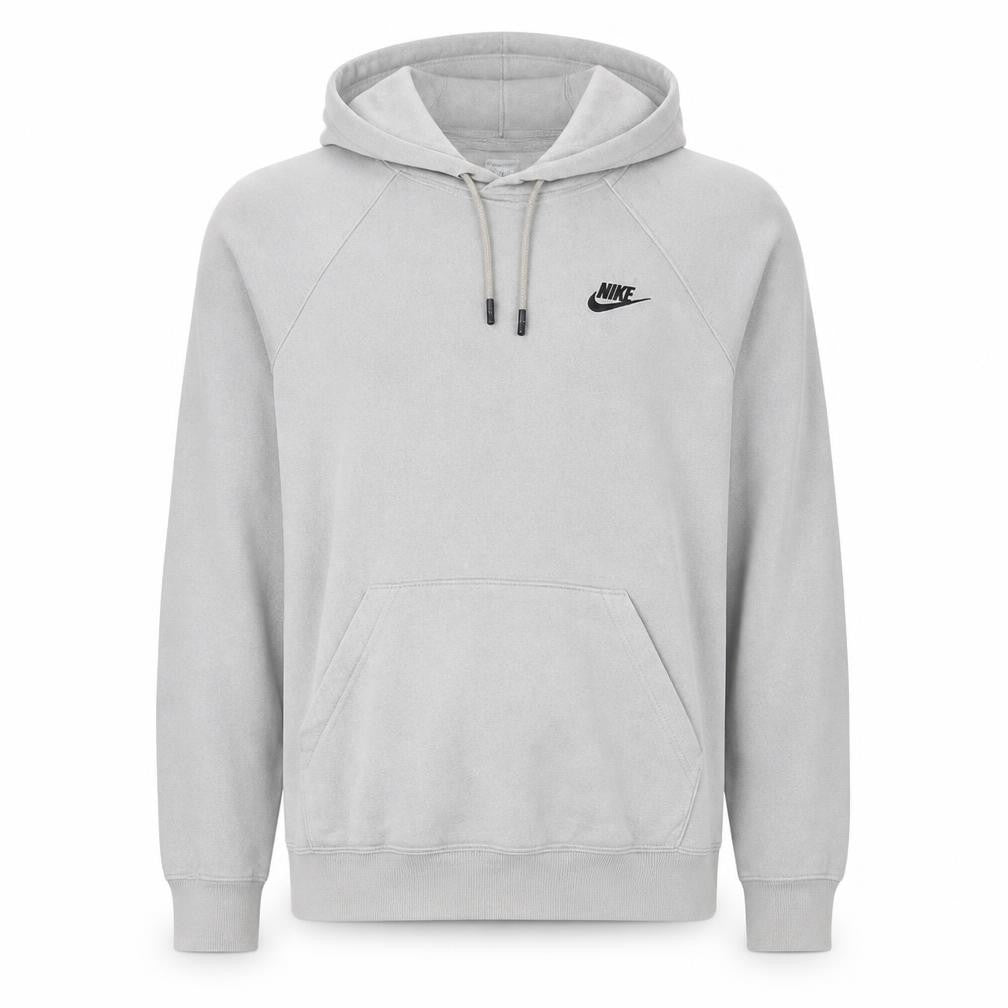 Nike Men's Grey Pullover Hoodie Size M Regular Fit Sportswear