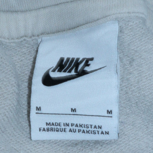 Nike Men's Grey Pullover Hoodie Size M Regular Fit Sportswear