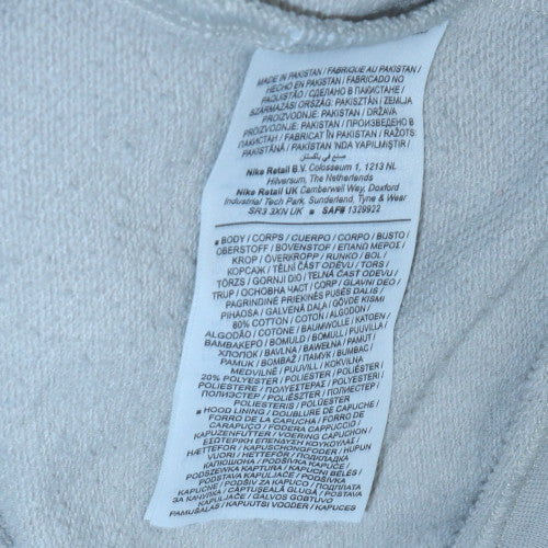 Nike Men's Grey Pullover Hoodie Size M Regular Fit Sportswear
