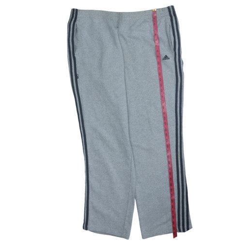 Adidas Men's Grey XL Sweatpants Jersey Straight Leg Trousers