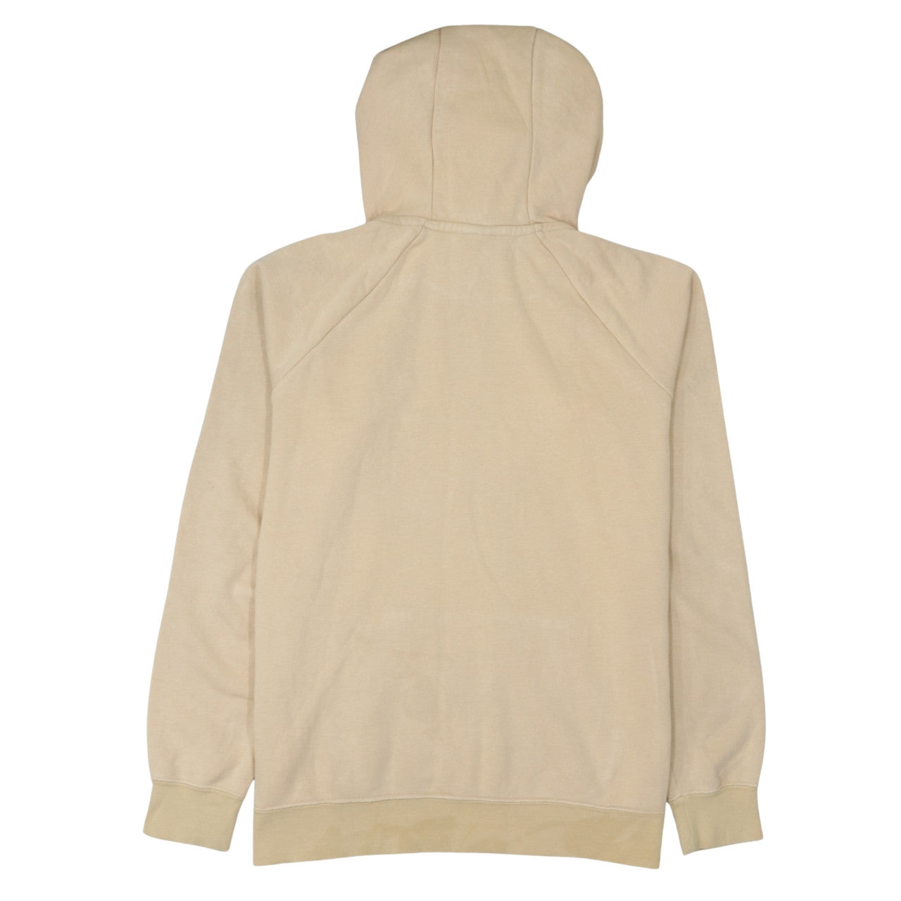 Nike Men Beige Pullover Hoodie L Lightweight Cotton Fleece