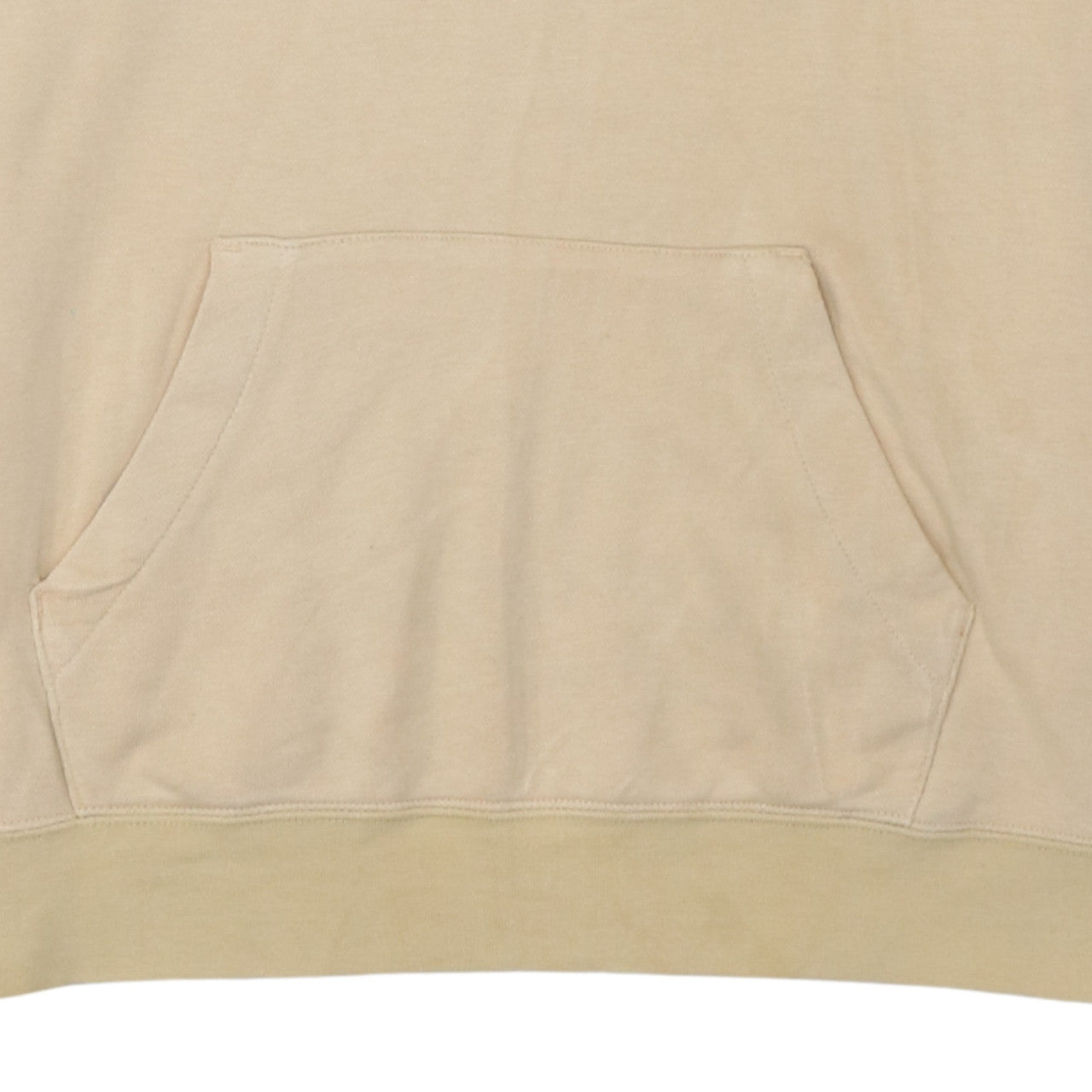 Nike Men Beige Pullover Hoodie L Lightweight Cotton Fleece