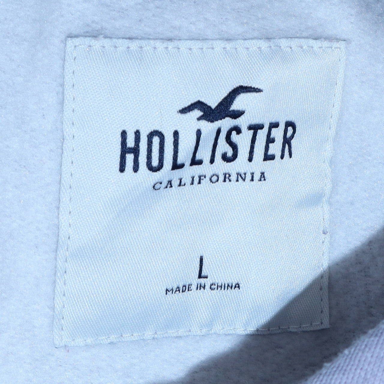 Hollister Women’s Blue Ombre Hoodie L Pullover Logo Sweatshirt