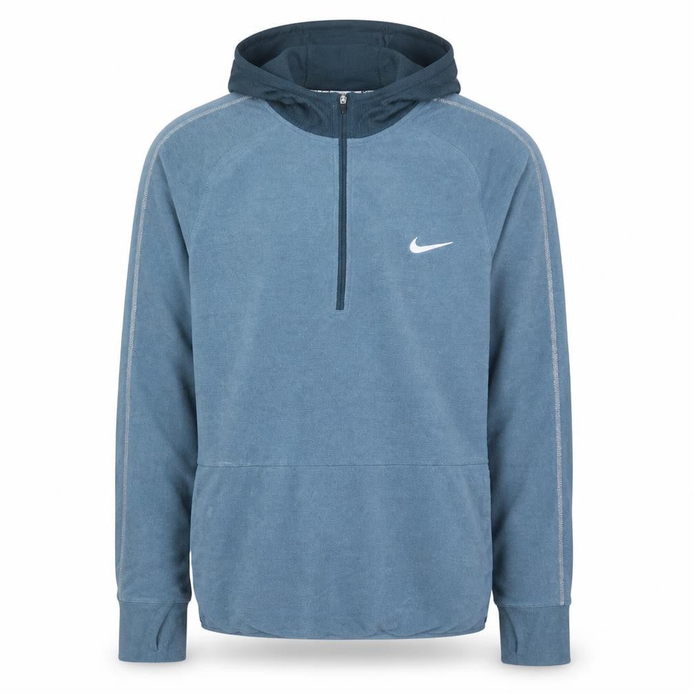 Nike Men's Blue Dri-FIT 1/2 Zip Hoodie Size S Athletic Fit