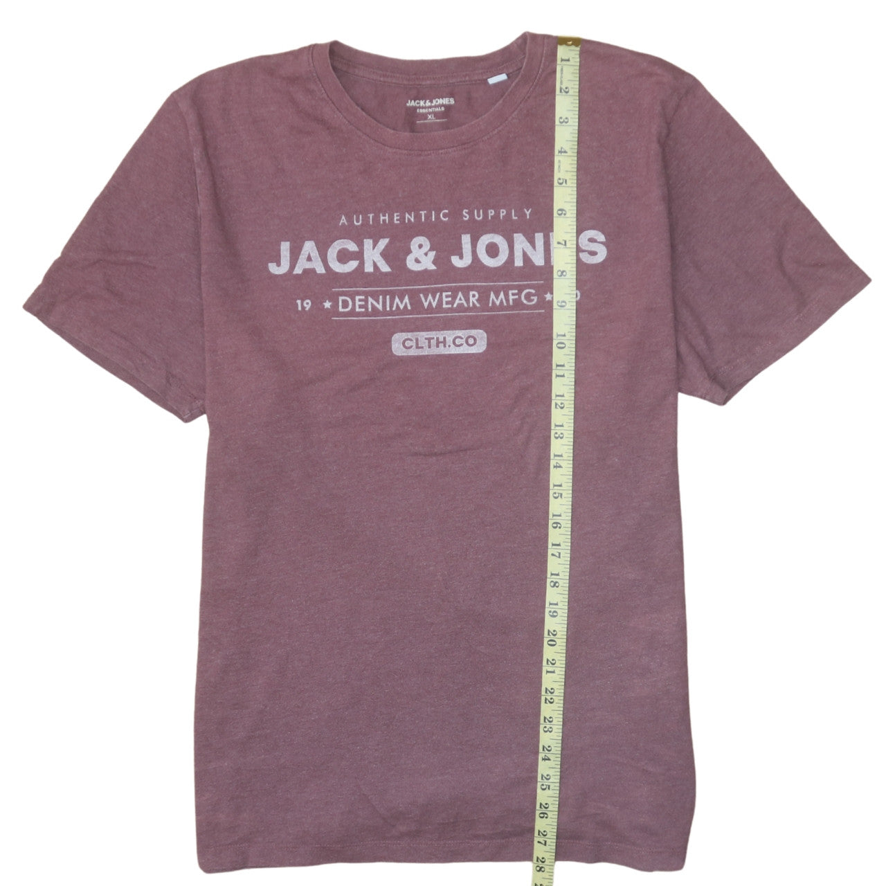 Jack & Jones Men's Brown Graphic Crew Neck T-Shirt XL